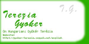terezia gyoker business card