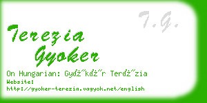 terezia gyoker business card